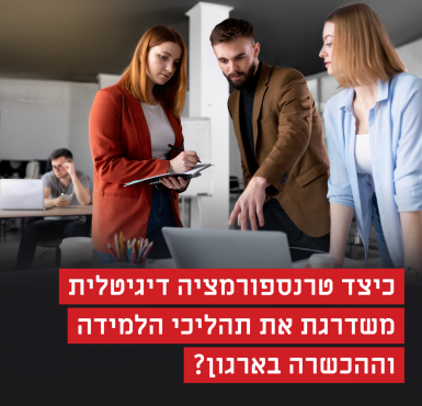 למידה ארגונית: כיצד טרנספורמציה דיגיטלית משדרגת את תהליכי הלמידה בארגונים בישראל