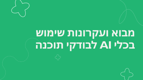 מבוא ועקרונות שימוש בכלי AI לבודקי תוכנה