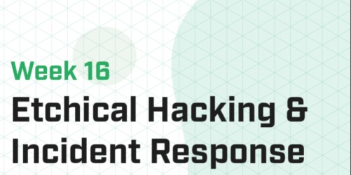 Week 16 - Ethical Hacking & Incident Response II (Master)