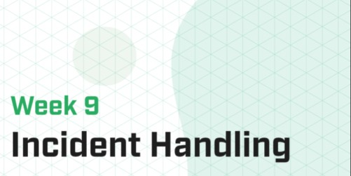 Week 9 - Incident Handling II