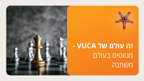 זה עולם של VUCA - מנווטים בעולם משתנה