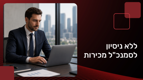 ללא ניסיון לסמנכ"ל מכירות